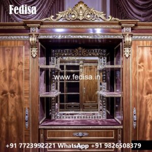 Classic Wardrobe Design with Rich Carvings No-714