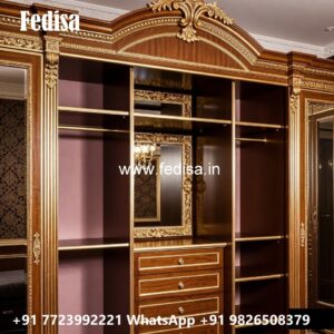 Royal Classic Wardrobe with Mirror Finish No-727