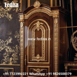 Classic Wardrobe Design with Artistic Finish No-734