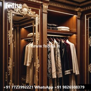 Elegant Wooden Closet for Spacious Bedrooms No-735
