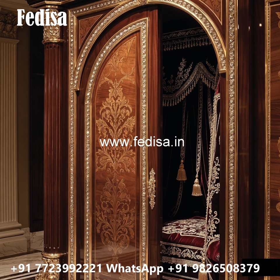 Wooden Closet Design with Elegant Craftsmanship No-746