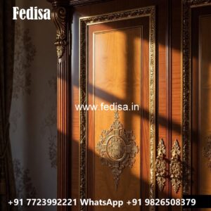 Elegant Bedroom Closet with Wooden Beauty No-762