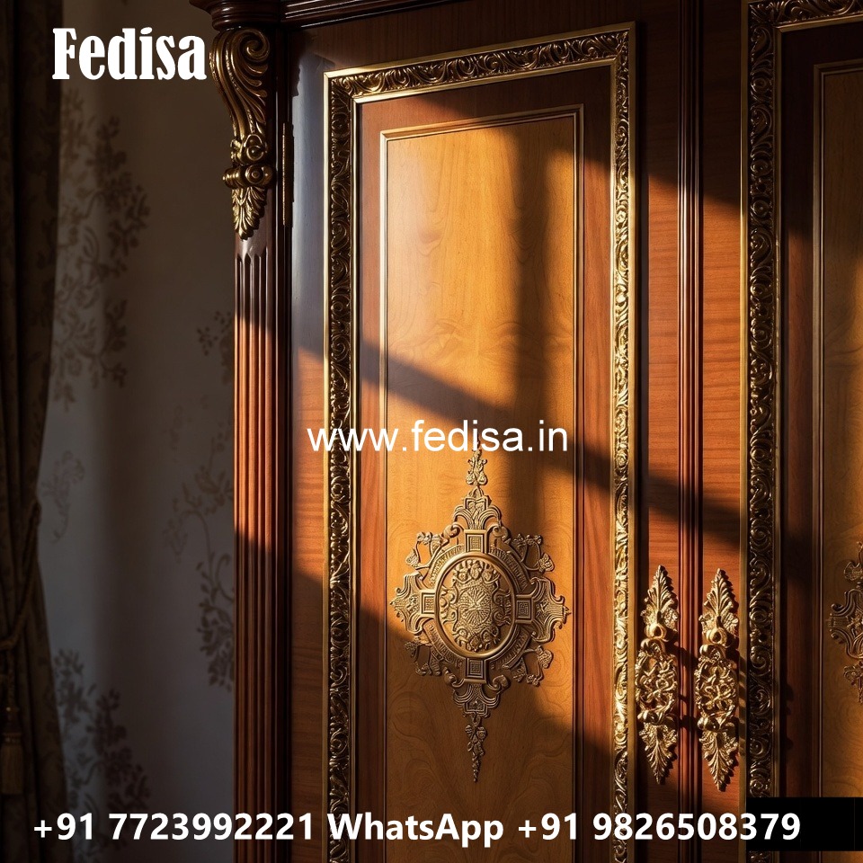 Elegant Bedroom Closet with Wooden Beauty No-762