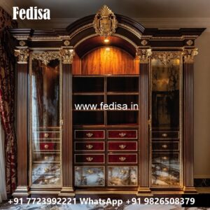 Classic Wardrobe Design with Elegant Shelving No-769