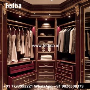 Traditional Wardrobe Design with Wooden Elegance No-785