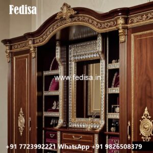 Vintage Closet Design with Premium Wood No-787