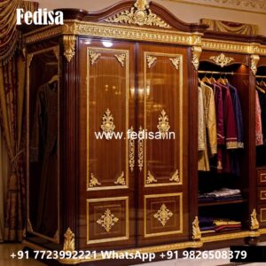 Premium Wooden Closet with Classic Finish No-797