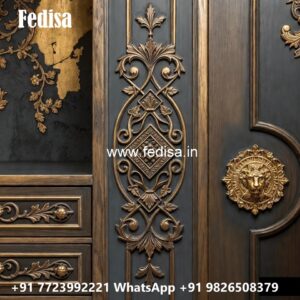 Traditional Wardrobe Design with Elegant Mirrors No-820