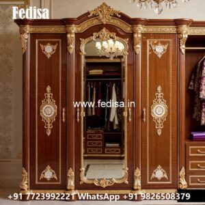 Classic Wardrobe Design with Rich Wooden Style No-836