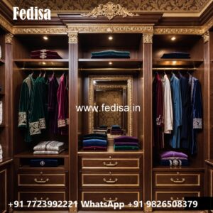 Luxury Wooden Wardrobe with Classic Details No-838