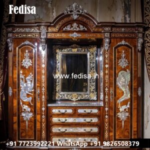 Classic Wardrobe Design with Luxury Mirrors No-856