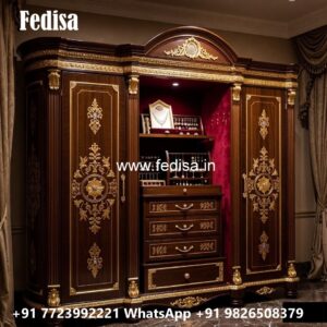 Royal Style Wardrobe with Decorative Finish No-857