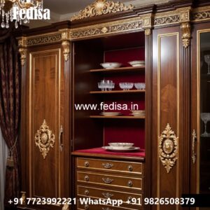 Traditional Wooden Wardrobe with Artistic Craftsmanship No-860