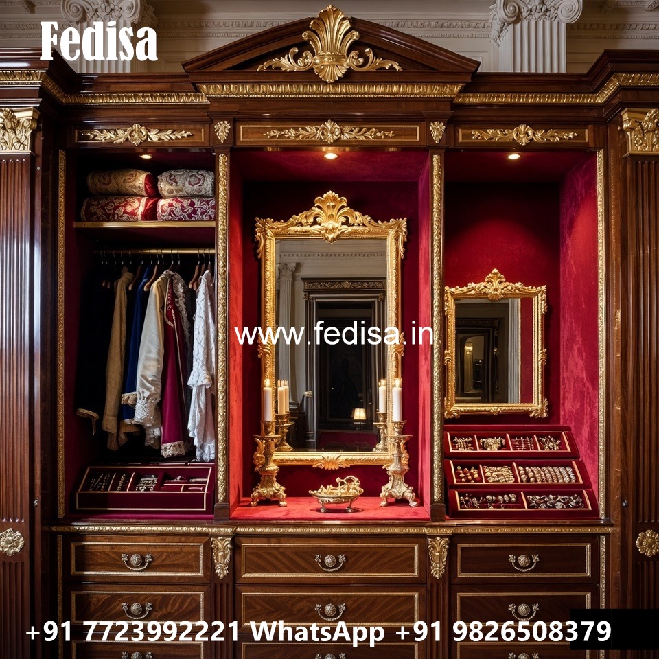 Luxury Wardrobe Design with Decorative Panels No-863