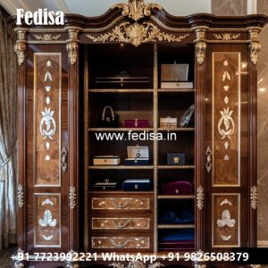 Elegant Wardrobe Design with Premium Wood Beauty No-865