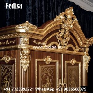 Luxury Wardrobe Design with Artistic Mirrors No-870