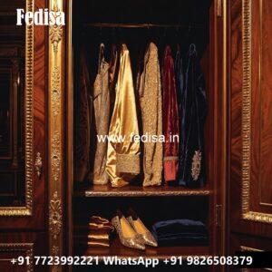 Premium Wardrobe Design with Decorative Details No-886