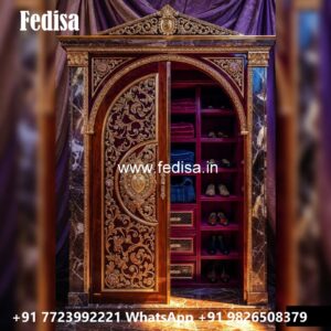 Luxury Wardrobe Design with Glossy Finish No-941
