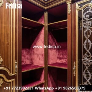 Sliding Wardrobe Design with Elegant Finish No-1018