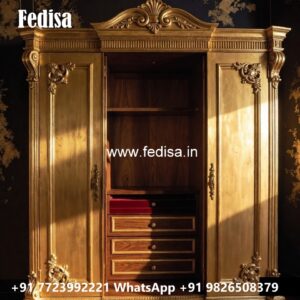 Elegant Wooden Wardrobe Design Trends No-1035