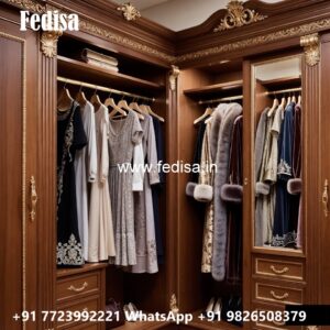 Smart Wardrobe Design with Stylish Storage No-1043
