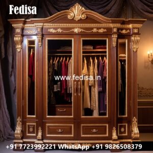Modern Wardrobe Design with Custom Features No-1048