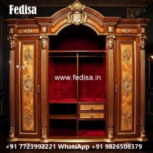 Elegant Wardrobe Design with Hidden Compartments No-1060