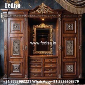 Elegant Wardrobe Design with LED Accents No-1081