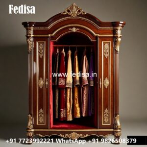 Luxury Wardrobe Design with Mirror Elegance No-1154
