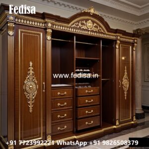 Contemporary Wardrobe Design with Mirror Panels No-1174