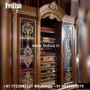 Classic Wardrobe Design with Decorative Panels No-1518