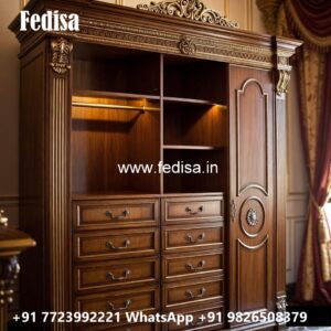 Elegant Wooden Wardrobe Design Concepts No-1526