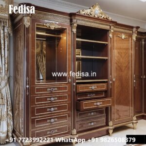 Elegant Master Bedroom Wardrobe Design No-1532