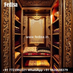 Traditional Wardrobe Design with Mirror Finish No-1536