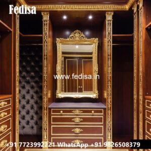 Elegant Wardrobe Design with Antique Style No-1614