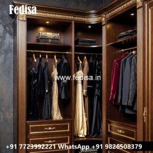 Traditional Wardrobe Design with Elegant Storage No-1623