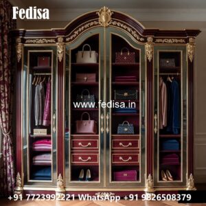 Royal Classic Wardrobe with Mirror Finish No-1626