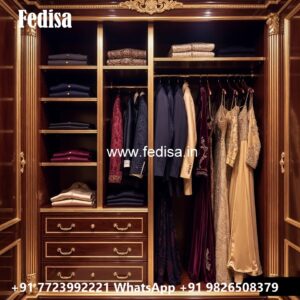 Classic Wardrobe Design with Decorative Accents No-1637