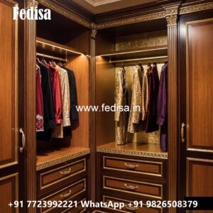 Traditional Wooden Wardrobe with Elegant Touch No-1638