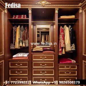 Traditional Wardrobe Design with Royal Style No-1643