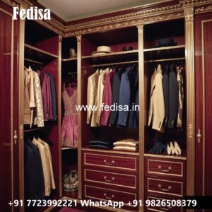 Wooden Closet Design with Elegant Craftsmanship No-1645