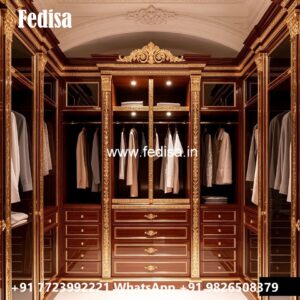 Classic Bedroom Wardrobe with Decorative Finish No-1654