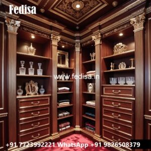 Royal Wooden Closet with Artistic Craftsmanship No-1669