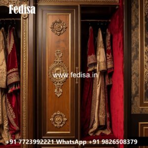 Traditional Wardrobe Design with Wooden Elegance No-1684