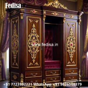 Vintage Closet Design with Premium Wood No-1686