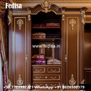 Traditional Bedroom Wardrobe with Decorative Style No-1689