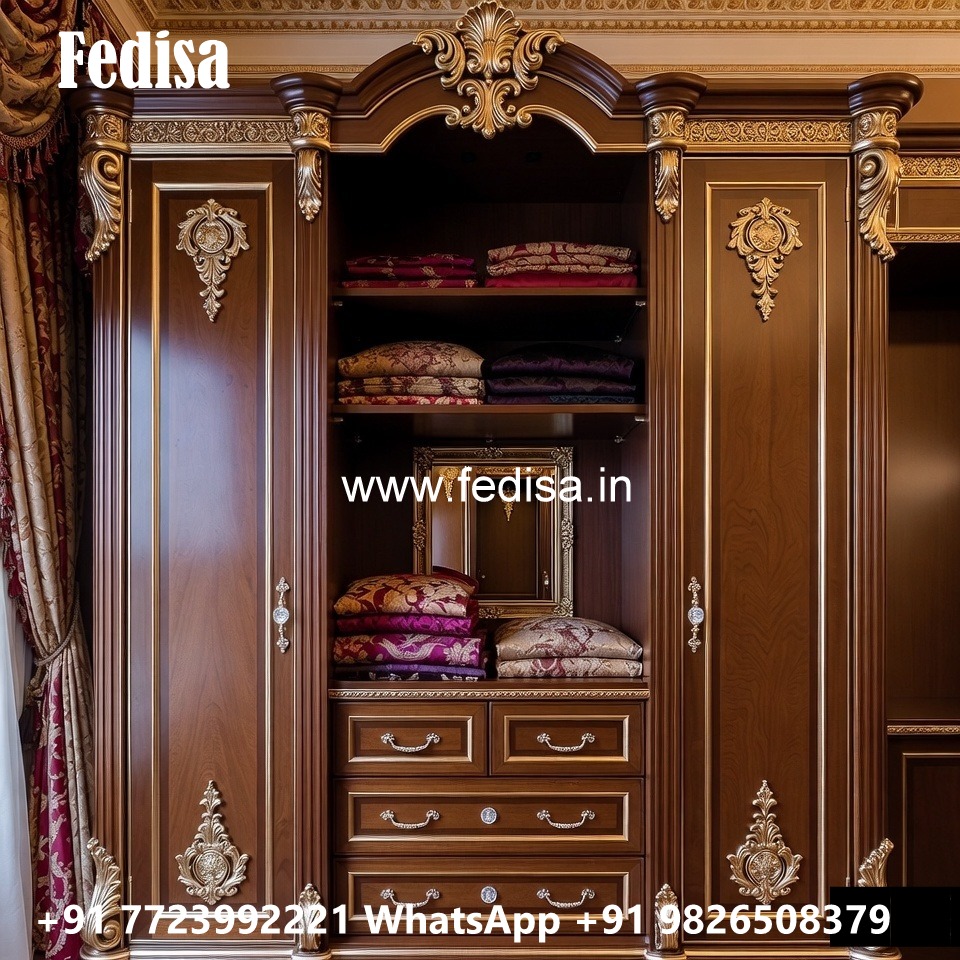 Traditional Bedroom Wardrobe with Decorative Style No-1689