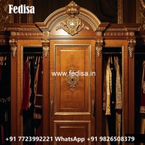 Vintage Wardrobe Design with Decorative Features No-1698