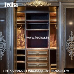 Elegant Bedroom Wardrobe with Rich Finish No-1702