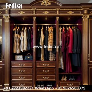 Elegant Wooden Wardrobe with Timeless Charm No-1727